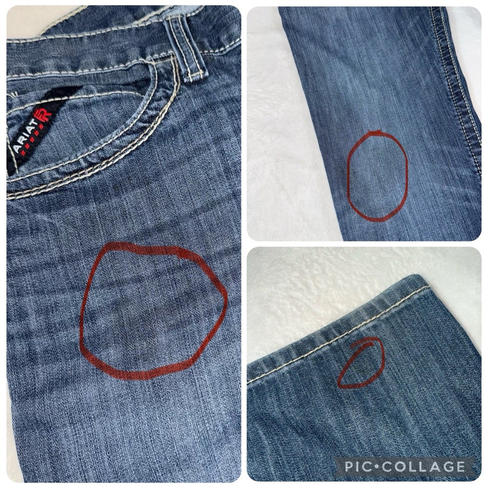 ARIAT M4 FR Flame Resistant Work Jeans Men's 34X31 Relaxed Boot CAT 2 Blue - Picture 14 of 14